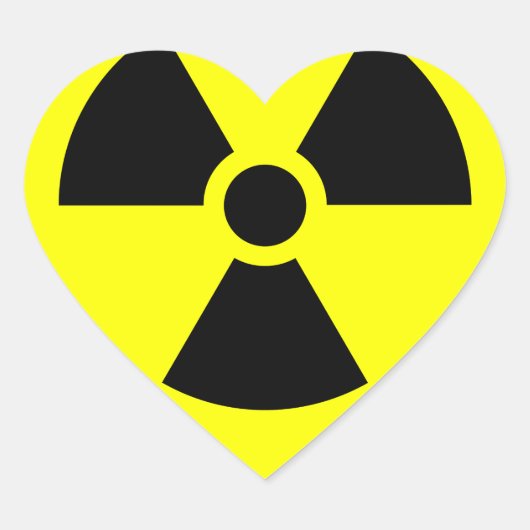 Sticker de coeur du panneau de radiations (Devant)