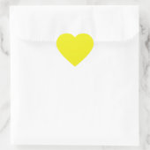 Sticker de coeur jaune vif (Sac)
