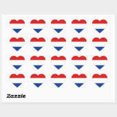 Sticker de coeur Pays-Bas Flag (Feuille)