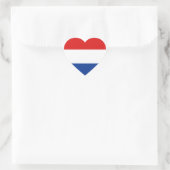 Sticker de coeur Pays-Bas Flag (Sac)