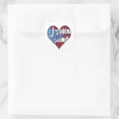 Sticker de coeur Porto Rico Flag (Sac)