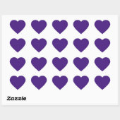 Sticker de coeur pourpre monstre (Feuille)