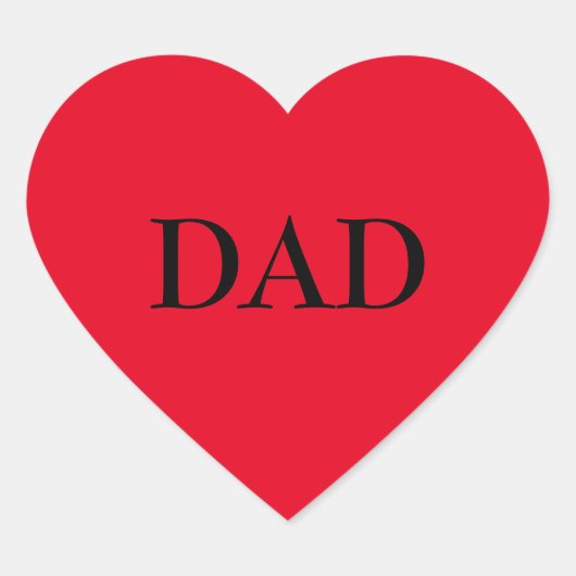 Sticker de coeur rouge disant MOM (Devant)