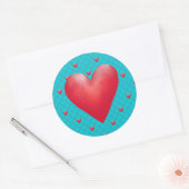 Sticker de coeur Valentine, vous Customisez (Enveloppe)