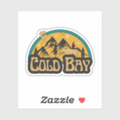 Sticker de Cold Bay, Alaska (Feuille)