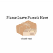 Sticker de colis boîte aux lettres Arrière - plan  (Devant)