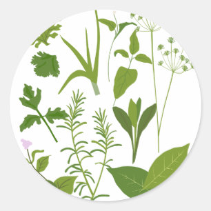 Sticker de collection d'herbes