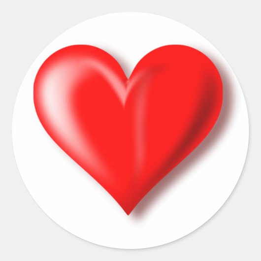 Sticker de conception coeur rouge (Devant)