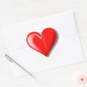 Sticker de conception coeur rouge (Enveloppe)