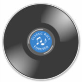 Sticker de conception de disques de vinyle vintage (Devant)