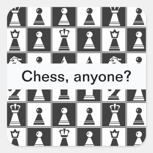 Sticker de conception de pièces d'échecs (Devant)