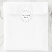 Sticker de conception de timbre simple faire-part  (Sac)