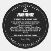 Sticker de conception Étiquette de mise en garde d (Devant)