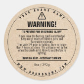 Sticker de conception Étiquette pour carte à bougi (Devant)