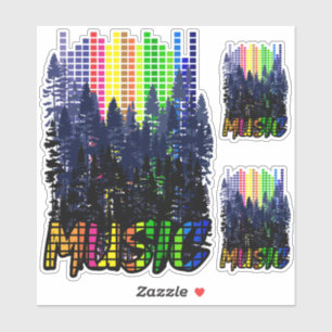 Sticker de conception musicale