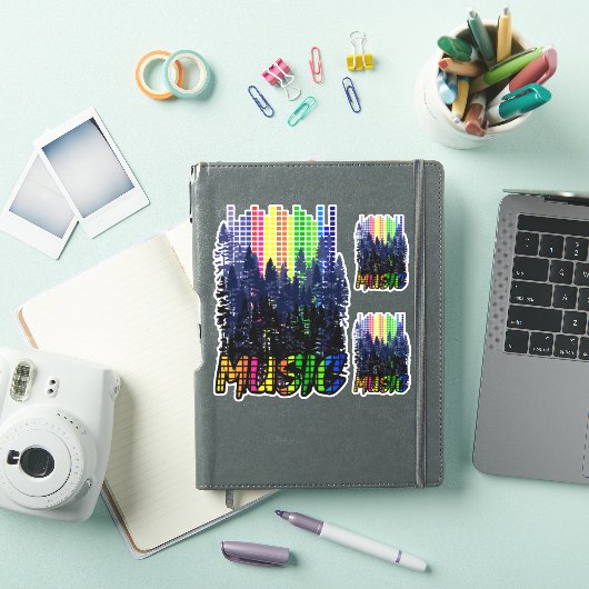 Sticker de conception musicale (Couverture iPad)