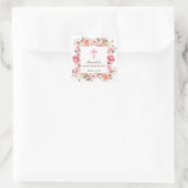 Sticker de confirmation des filles florales roses (Sac)