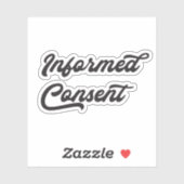 Sticker de consentement éclairé (Feuille)