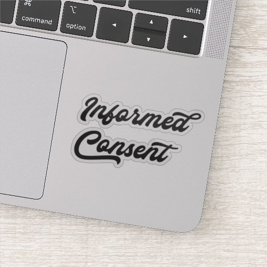 Sticker de consentement éclairé (Détail)