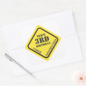 Sticker de construction d'anniversaire (Enveloppe)