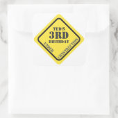 Sticker de construction d'anniversaire (Sac)