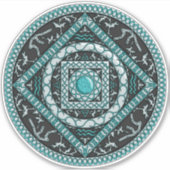 Sticker de contour Aquarius Mandala (Devant)