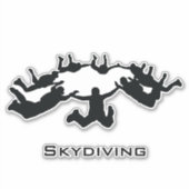 Sticker de contour de chute libre de Skydiving (Devant)