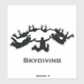 Sticker de contour de chute libre de Skydiving (Feuille)