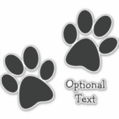 Sticker de contour de design Empreintes de pattes (Devant)