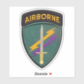 Sticker de contour de l'armée des affaires civiles (Feuille)