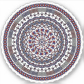 Sticker de contour du Jour de l'Indépendance conne (Devant)