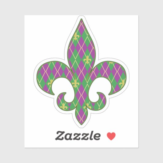 Sticker de contour Jacquard carnaval (Feuille)