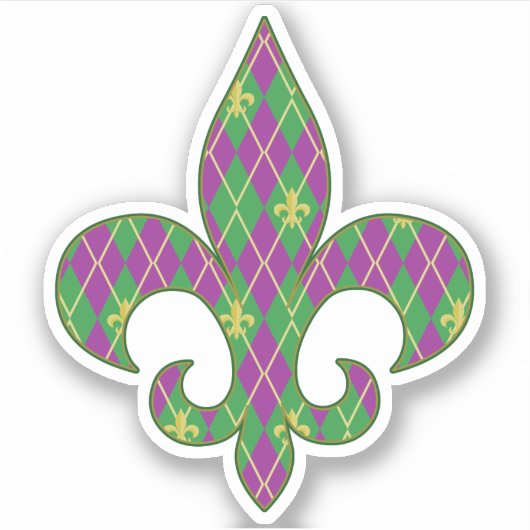 Sticker de contour Jacquard carnaval (Devant)