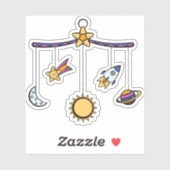 Sticker de contour mobile Dreams of Space (Feuille)