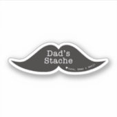Sticker de contour pour la Moustache drôle pour la (Devant)