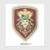 Sticker de contour pour vétérans de la guerre MACV (Feuille)