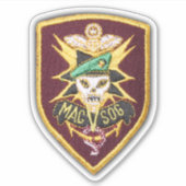 Sticker de contour pour vétérans de la guerre MACV (Devant)