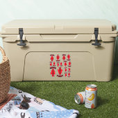 Sticker de contour pour vétérans de l'armée USASOC (Glacière)