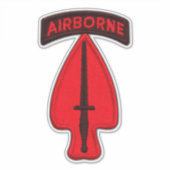 Sticker de contour pour vétérans de l'armée USASOC (Devant)