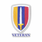 Sticker de contour pour vétérans USARV Vietnam (Devant)