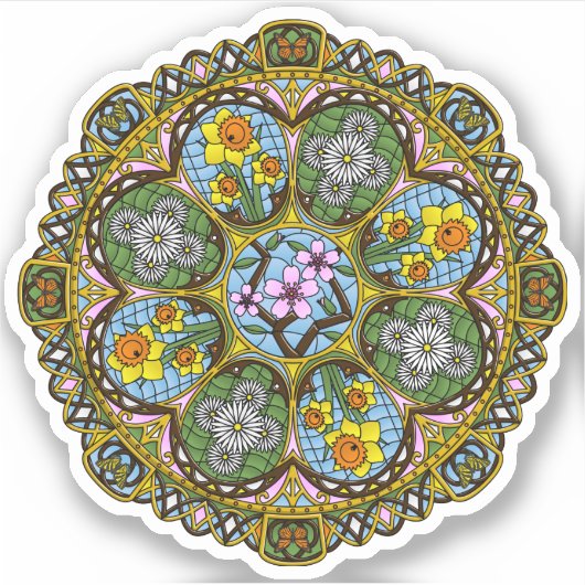 Sticker de contours Spring Nouveau (Devant)