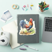 Sticker de coq (Couverture iPad)