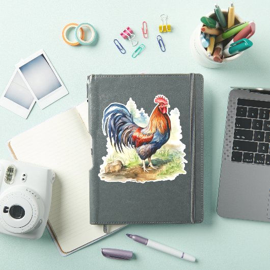 Sticker de coq (Couverture iPad)
