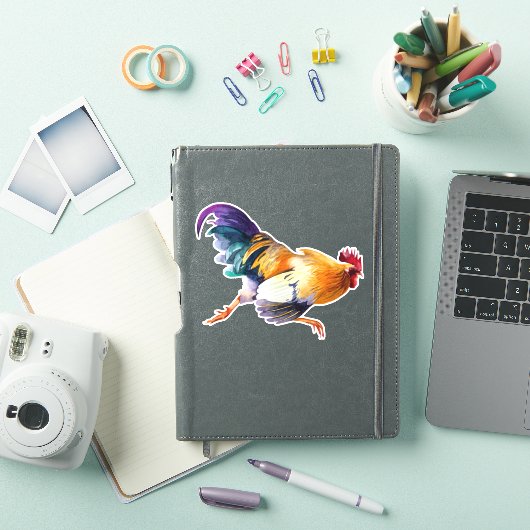 Sticker de coq (Couverture iPad)