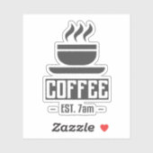 Sticker de correction du café du matin (Feuille)