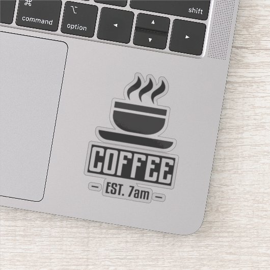 Sticker de correction du café du matin (Détail)