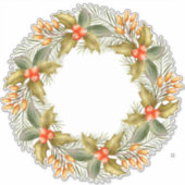 Sticker de couronne de Noël (Devant)