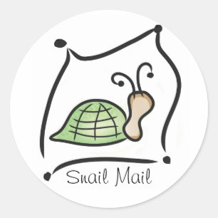 Sticker de courrier électronique d'escargot