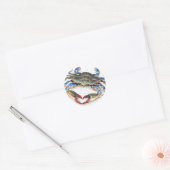 Sticker de crabe bleu (Enveloppe)