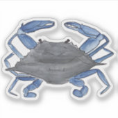 Sticker de crabe bleu (Devant)
